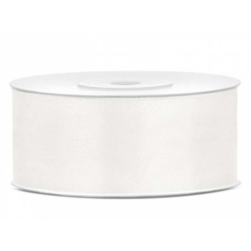 Picture of SATIN RIBBON LIGHT CREAM 25MM PER METRE